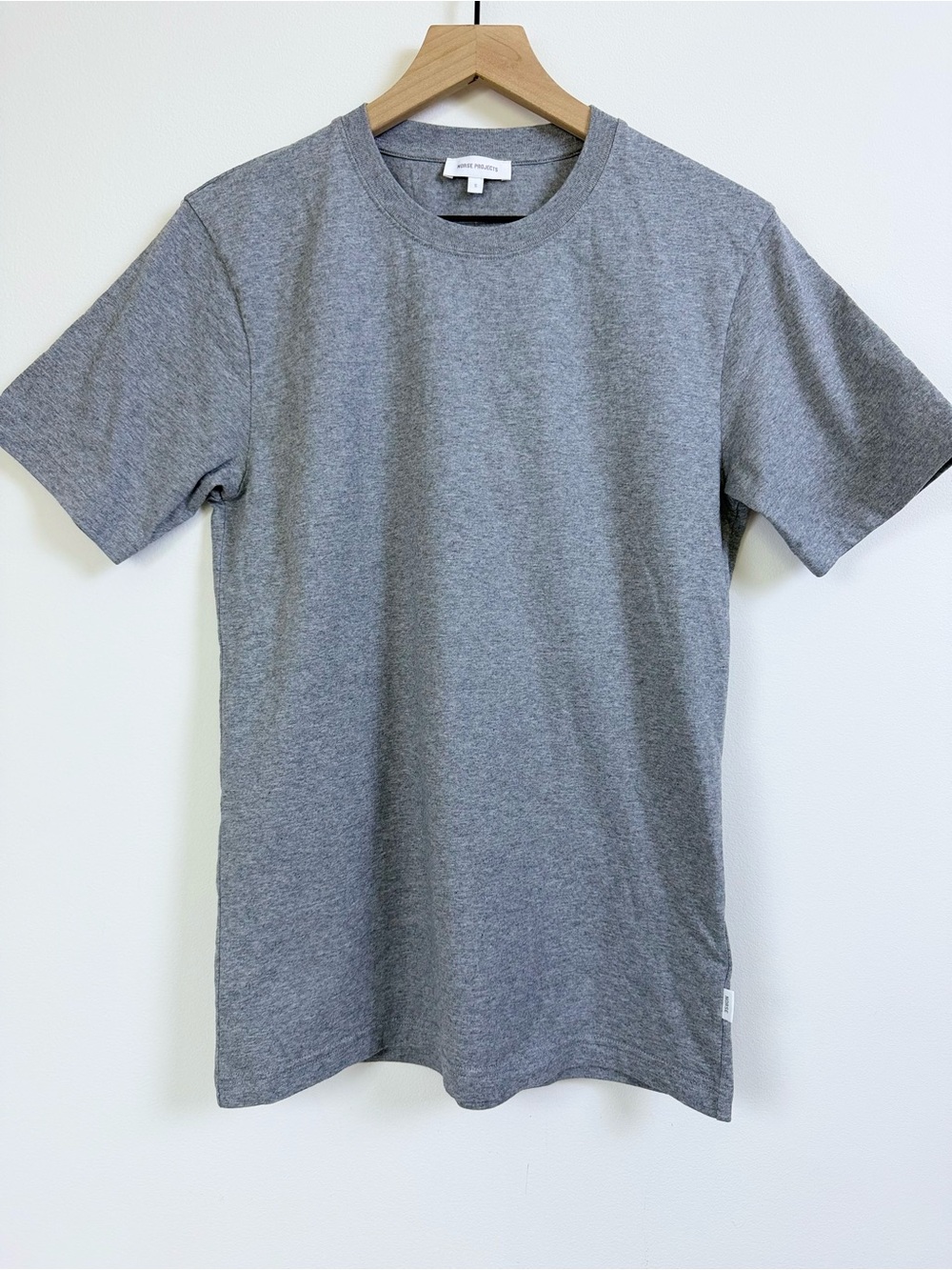 Norse Projects Heather Grey Short Sleeve Crew Tee